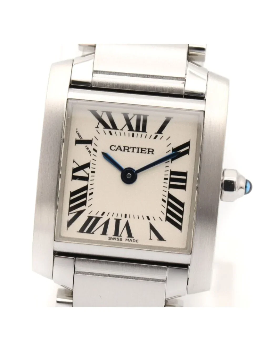 Cartier Watch Tank Francaise SM Silver Stainless Steel